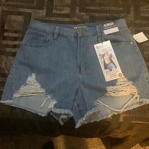 (Brand New) Super High Rise Jean Shorts